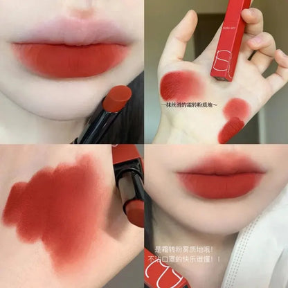 TX010 Thin Tube Matte Lipstick - Waterproof Sweatproof Long-Lasting Lip & Cheek Color Makeup