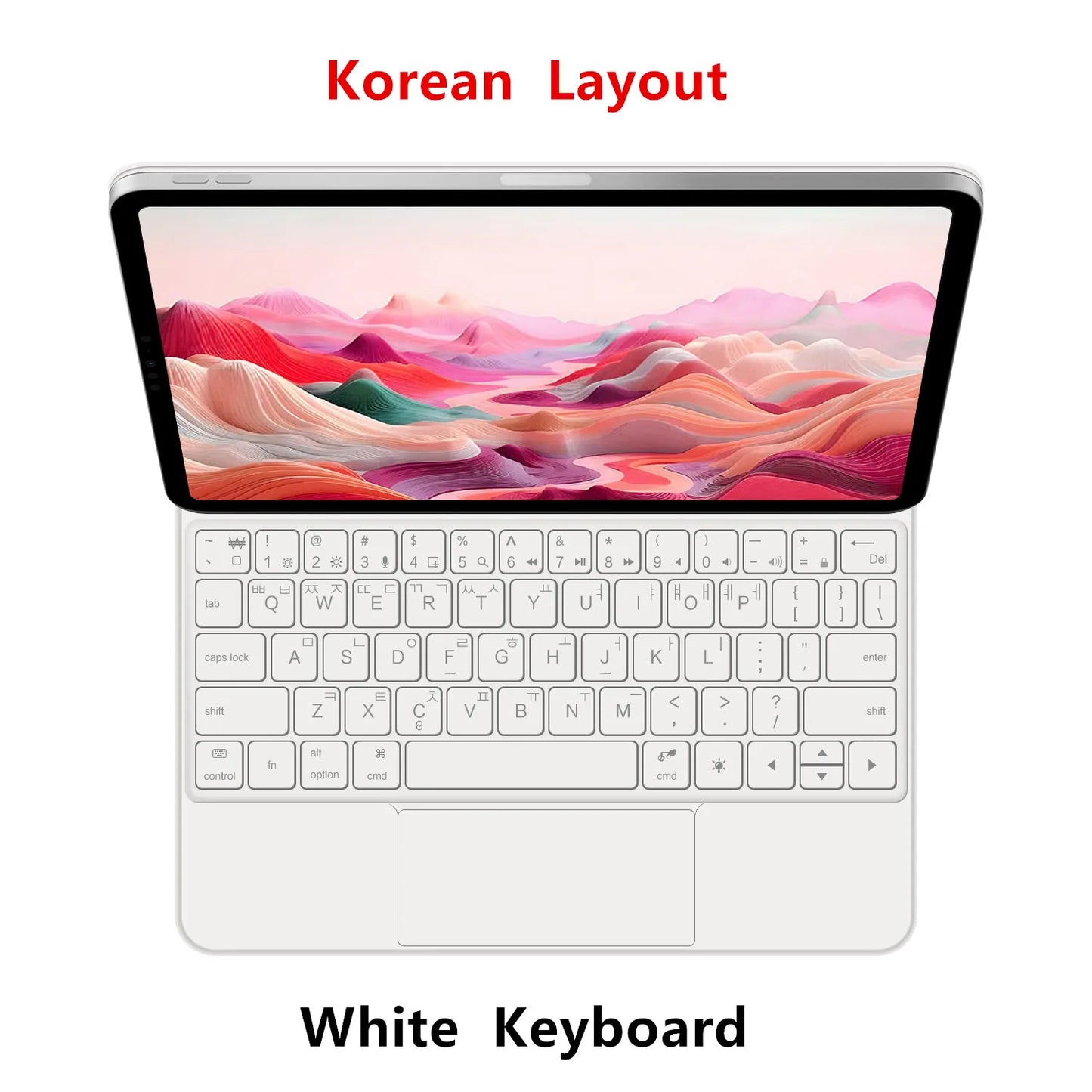 Backlit Magic Keyboard Case for iPad Pro 11/13" (2024 M4) & iPad Air M2 – Smart Folio Cover
