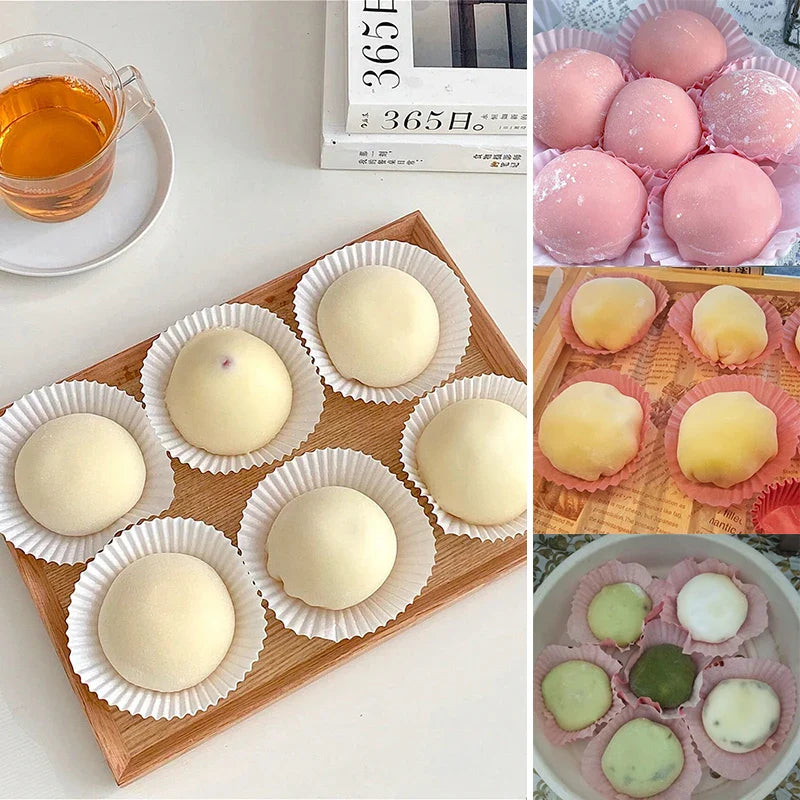 100pcs Oilproof Muffin Cupcake Liners – Solid Color Baking Paper Cups for Cakes, Birthday Party & Decorating Baking Tray Accessories