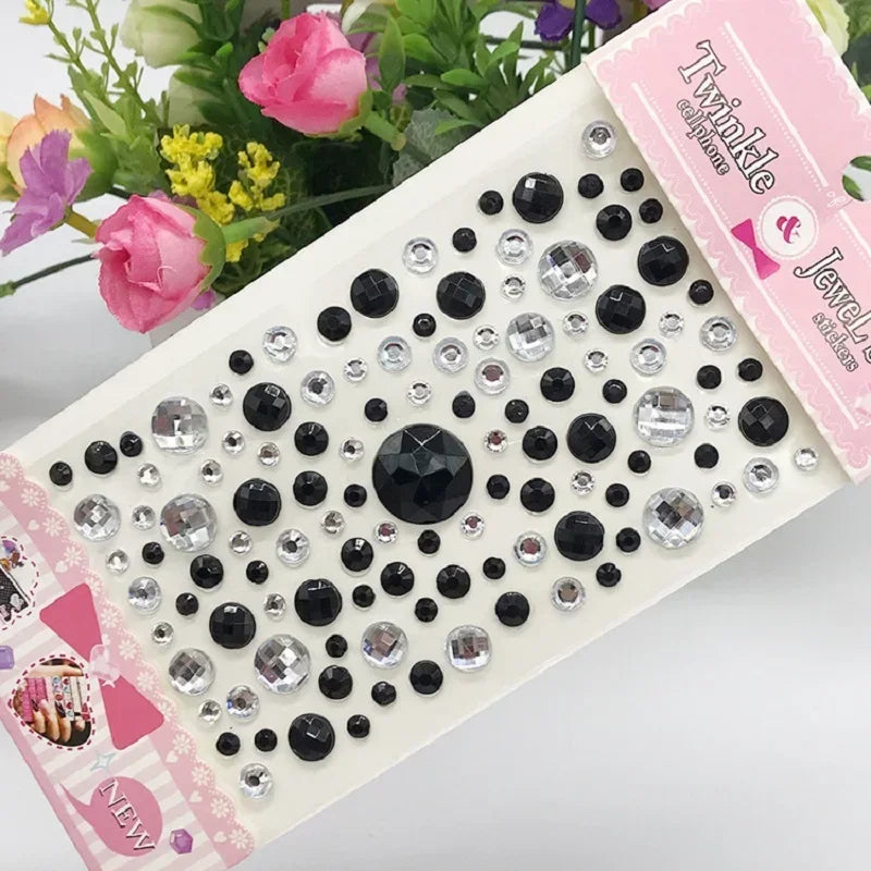 Glitter Face Rhinestone Stickers - Kids Eye & Face Diamond Jewels for Festival Makeup, Parties & Creative Looks