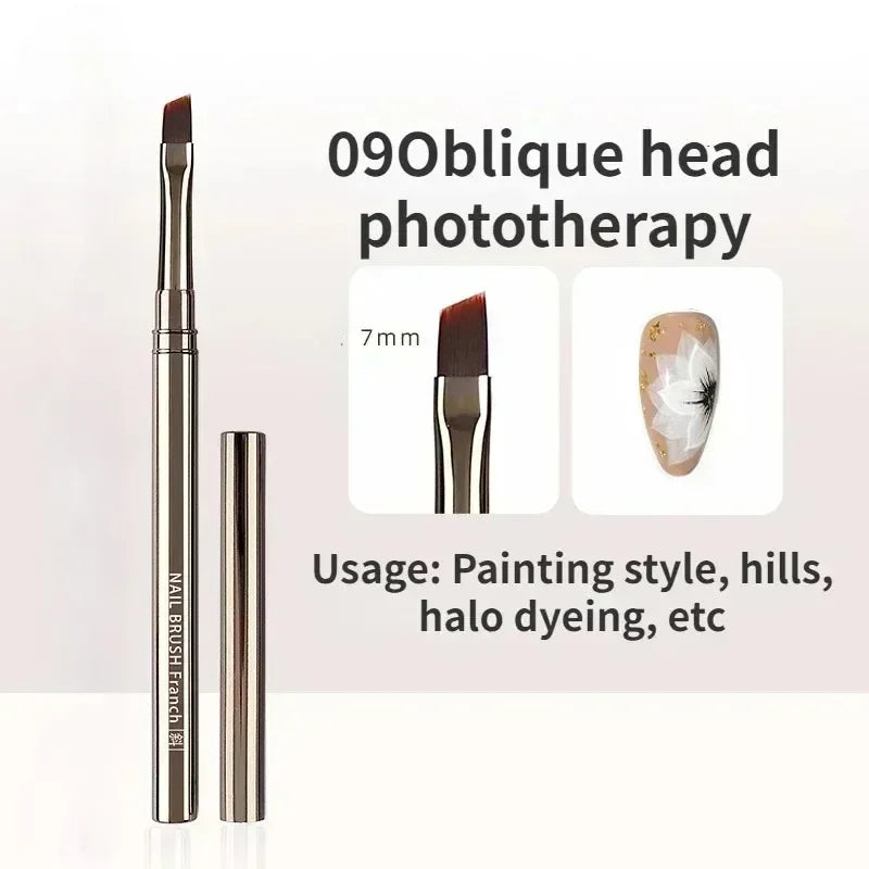 Nail Art Liner Brushes – Striping & Drawing Pens for Elongated Lines, 6–25mm Professional Manicure Design Tools