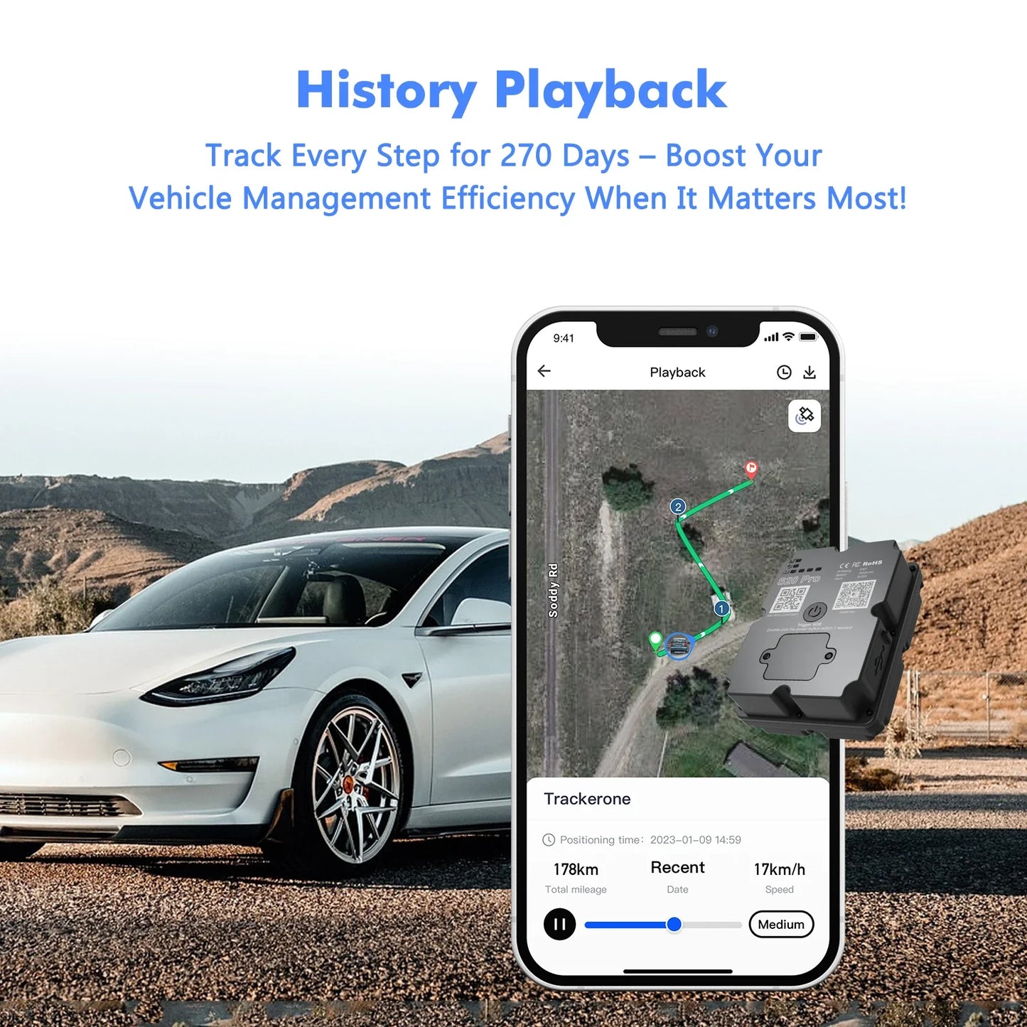 Hidden 4G GPS Tracker for Car, Truck & Motorcycle – 5M Accuracy Real-Time Tracking Device with Geo-Fencing & App Alerts