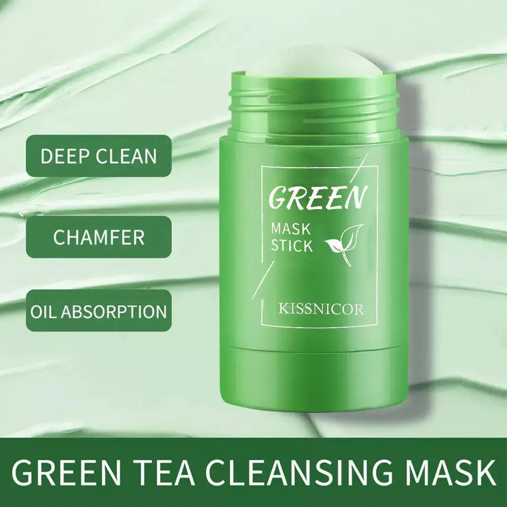 Green Tea Face Clean Mask – Pore Shrinking, Blackhead Remover & Moisturizing Cleansing Stick 40g