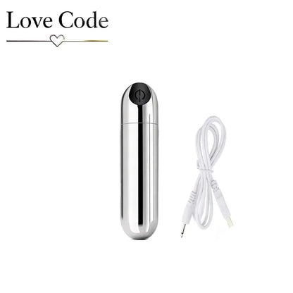 USB Rechargeable Mini Bullet Vibrator - 10 Speed Clitoral & G Spot Massage Stimulator for Women