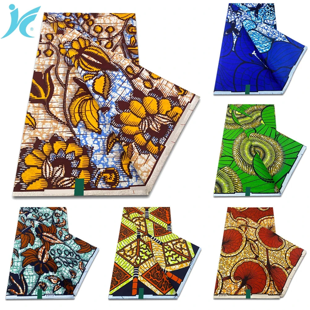 African Real Wax Print Fabric - 100% Cotton Ankara Sewing Material Wholesale Quality