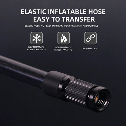 ThinkRider 120 PSI Mini Electric Bike Pump – Portable Tire Inflator with Digital Gauge Display