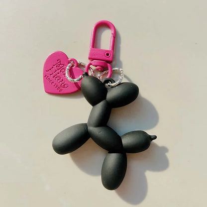 Jelly Balloon Dog Keychain - Cute Cartoon Dog Pendant Charm for Keys, Bags & Unisex Gifts