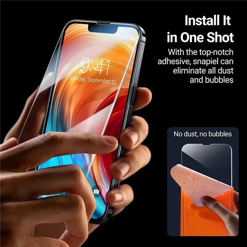 1-5Pcs Tempered Glass Screen Protector - iPhone 16 15 14 13 12 11 Pro Max 7 8 SE X XS XR Protective Glass Film
