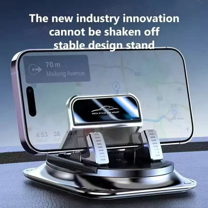 Universal Car Phone Mount - Anti-Slip Silicone 360° Rotating Dashboard Holder for Navigation
