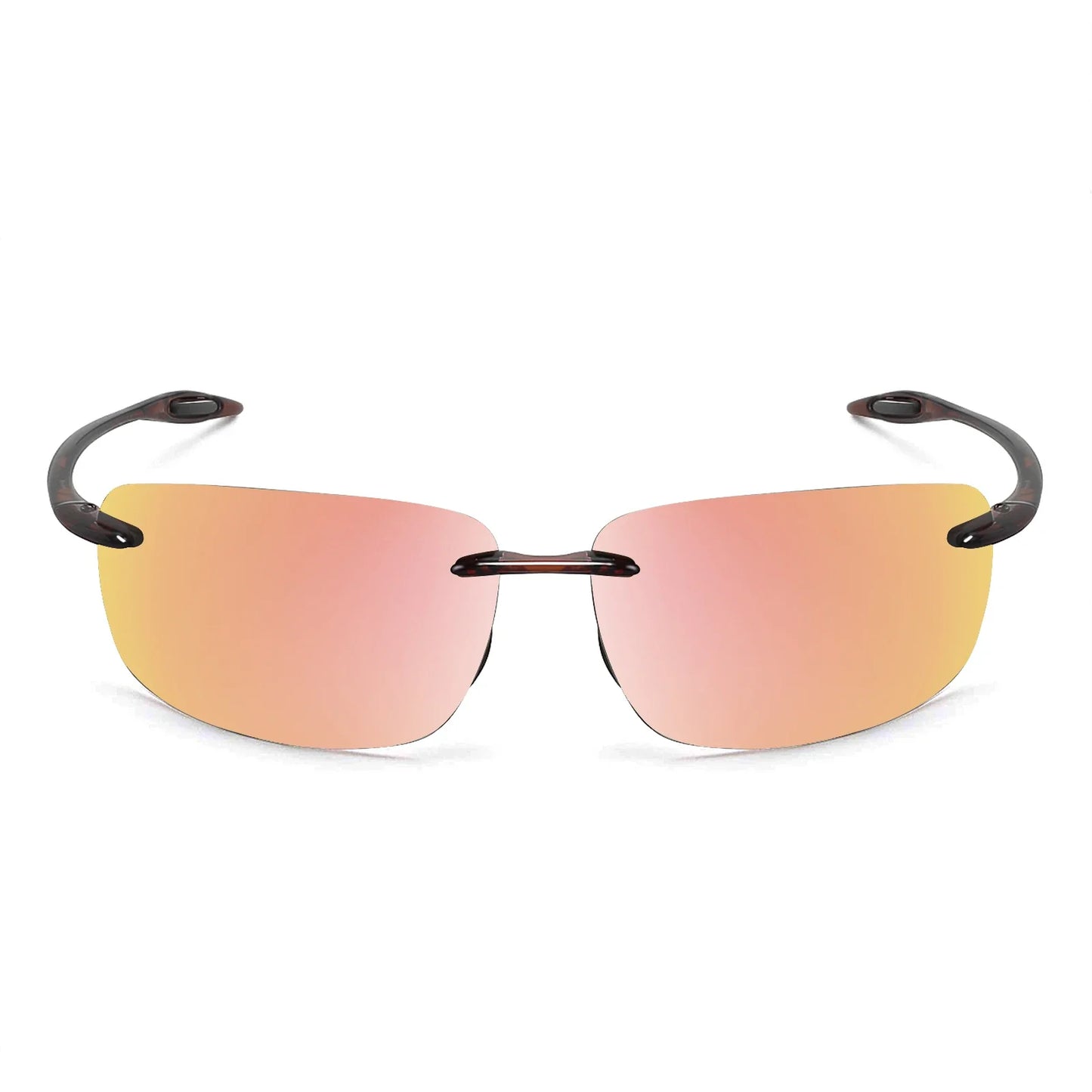 MAXJULI Polarized Sunglasses for Men & Women - Designer Fashion, Rimless Sports & Driving Eyewear (MJ8009)