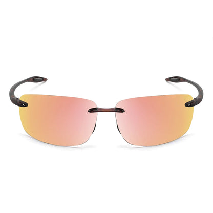 MAXJULI Polarized Sunglasses for Men & Women - Designer Fashion, Rimless Sports & Driving Eyewear (MJ8009)