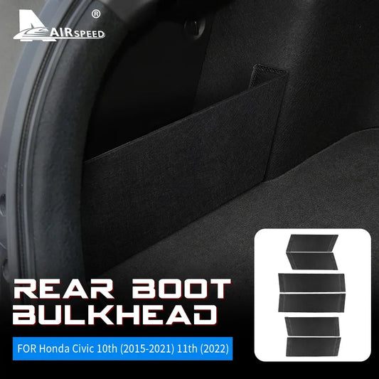 Honda Civic 10th 11th Gen Trunk Side Storage Organizer - Interior Shelf Partition Accessory (2015-2022)