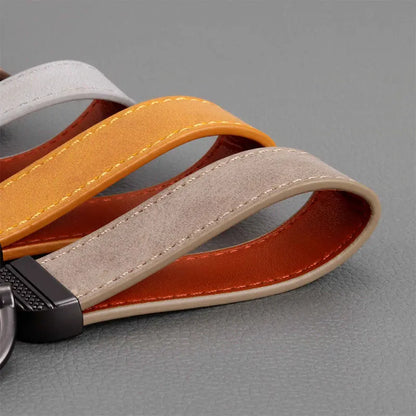 PU Leather Keychain – Car Key Ring Strap for Women & Men, Waist Wallet Holder, Business & Party Gift