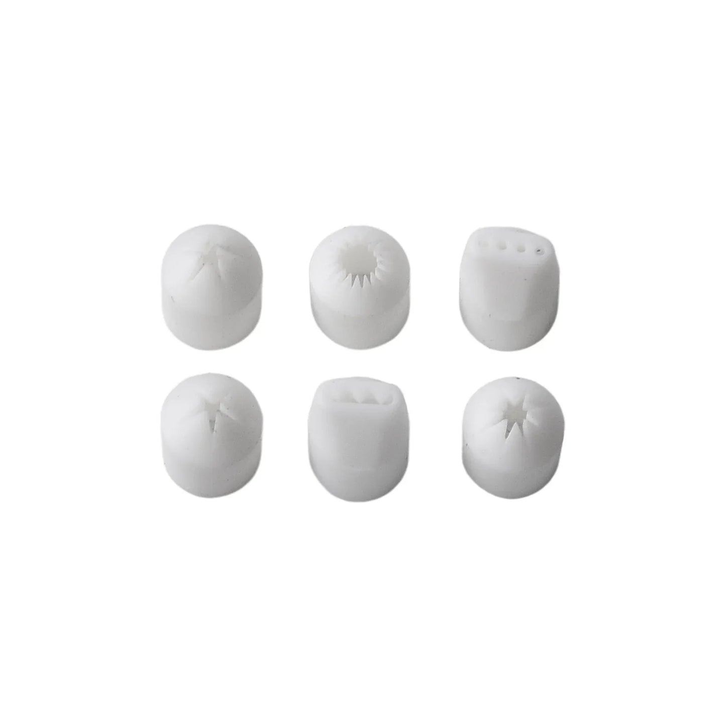 6pcs Mini Cake Dessert Food Nozzles Set - Press Clay Nozzles, Sharpener, Milk Cream Tools for Mini Clay Creations