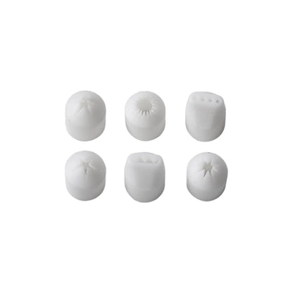 6pcs Mini Cake Dessert Food Nozzles Set - Press Clay Nozzles, Sharpener, Milk Cream Tools for Mini Clay Creations