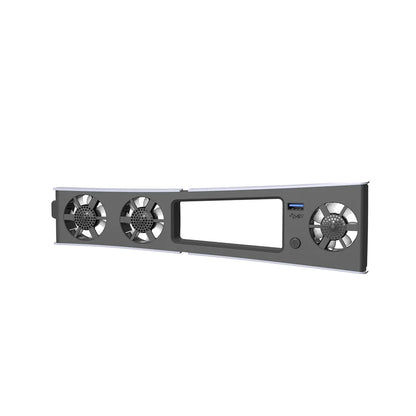 PS5 Slim Gaming Cooling Fan with LED Light – Quiet Efficient Cooling for Disc & Digital Consoles