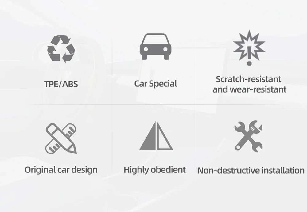 Rear Door Sill Cover for Tesla Model Y (2022–2024) – Anti-Dirty Kick Guards, Trim Protector Film & Welcome Pedal Pads