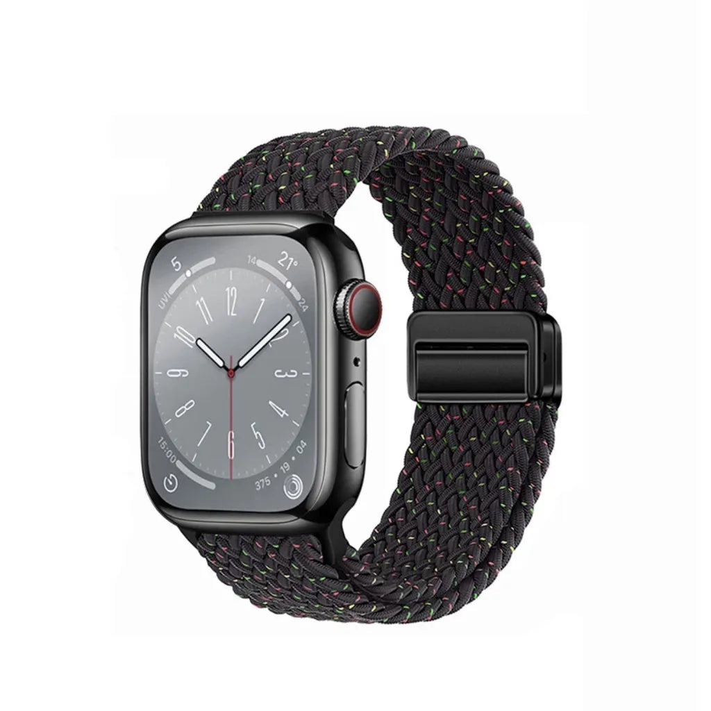 Nylon Braided Apple Watch Band - Durable Replacement Strap for Series 10/9/8/7/6/5/3 SE Ultra 49mm to 38mm