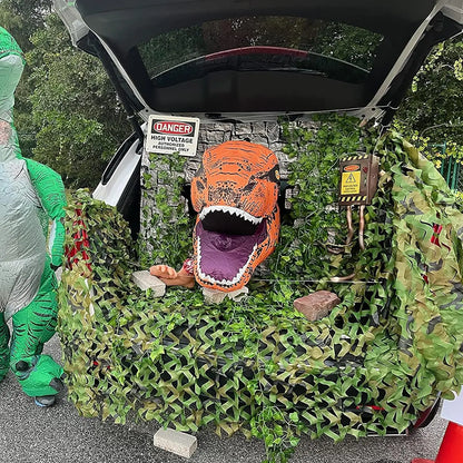 Camouflage Net Bulk Roll - Outdoor Shade Mesh for Hunting, Camping, Paintball, Bird Watching, Car Cover & Theme Party Decor