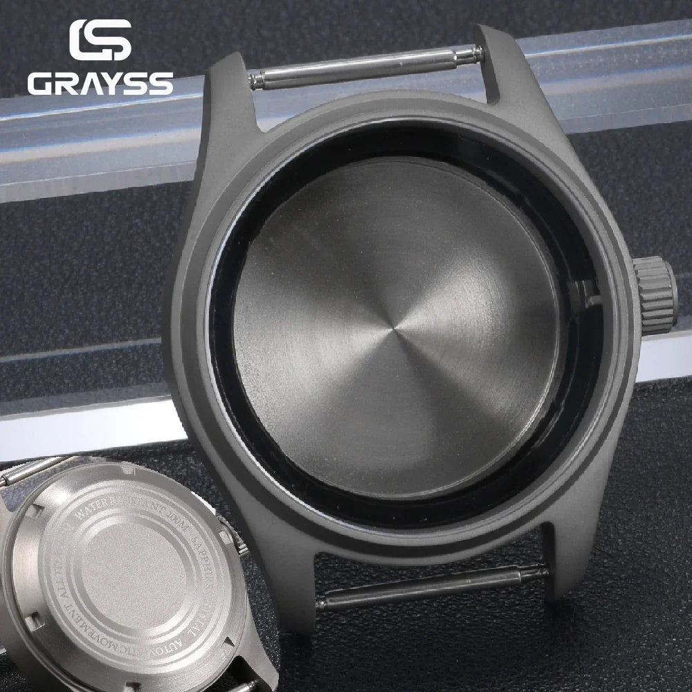 T2 Titanium & Steel Diving Watch Case - 20BAR Waterproof NH34 NH35 NH38 NH70 Watch Parts