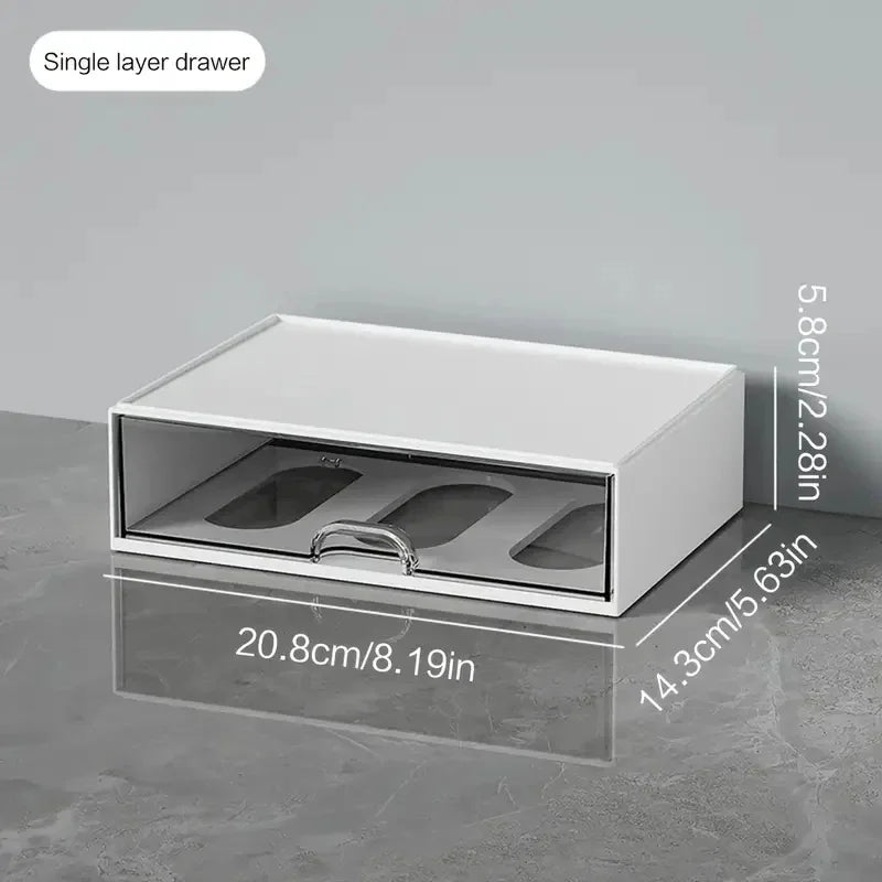 Desktop Drawer Storage Organizer - Multi-Compartment Desk Organizer for Pens, Stationery & Office Accessories