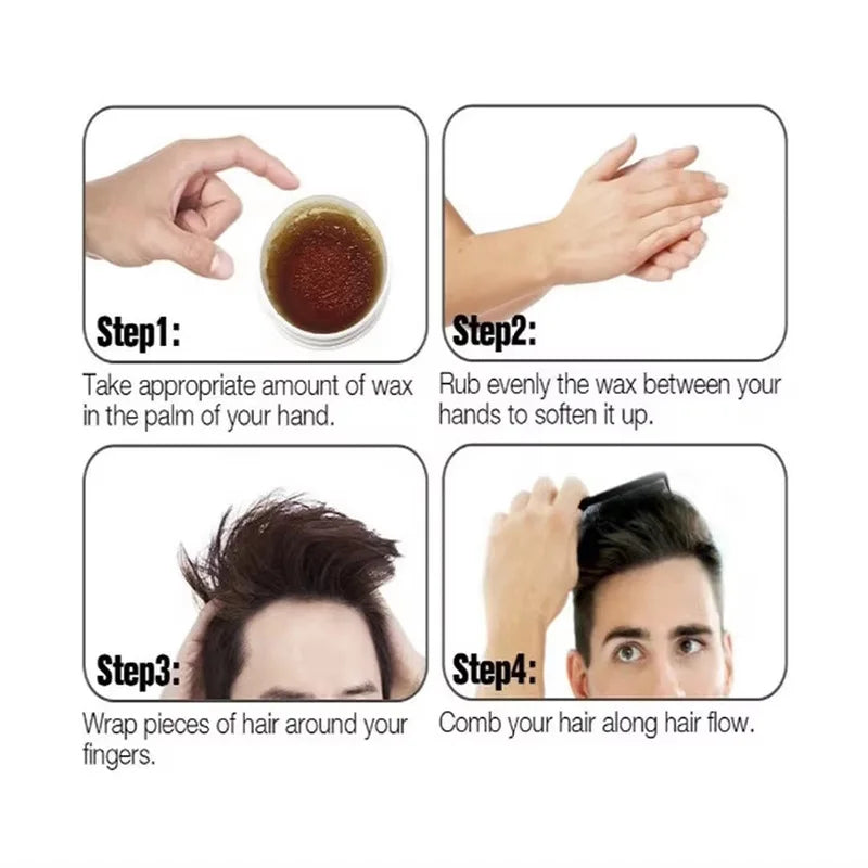Vintage Hair Pomade for Men - Strong Hold, Classic Shine & Slick Back Styling