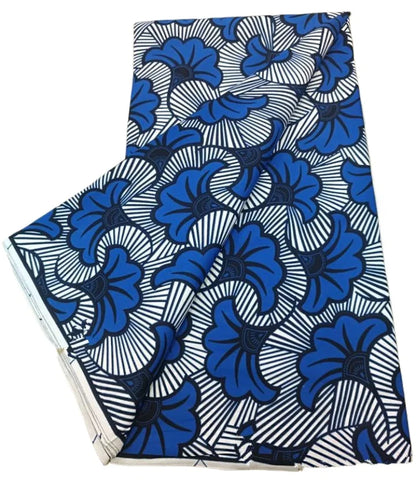 100% Cotton Ankara Wax Fabric - High Quality Soft Real Dutch Pagne Print for Dresses & Sewing