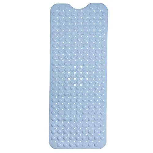 Non-Slip Bath Mat 40×16 Inch – Extra Large Machine Washable Bathtub & Shower Mat with Drain