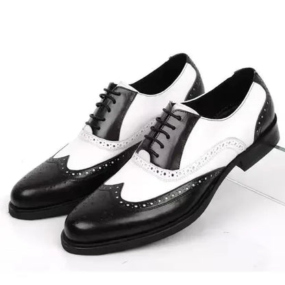 Men’s Classic Pointed Toe Dress Shoes - Lace-Up Business, Casual & Wedding Formal Shoes Plus Size