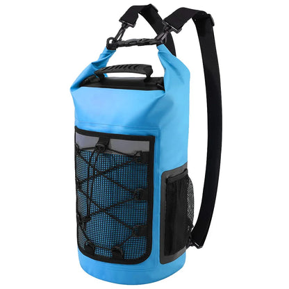 25L Waterproof Dry Bag Backpack - Roll-Top Outdoor Swimming, Kayaking & Camping Bag