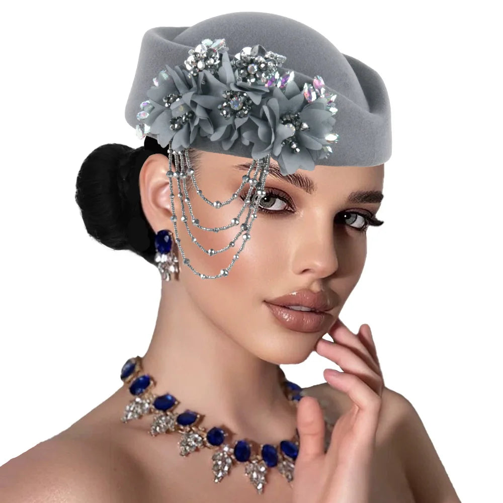 African Turban Headtie Hat - Floral Soft Head Wrap for Women, Church, Party & Casual Wear