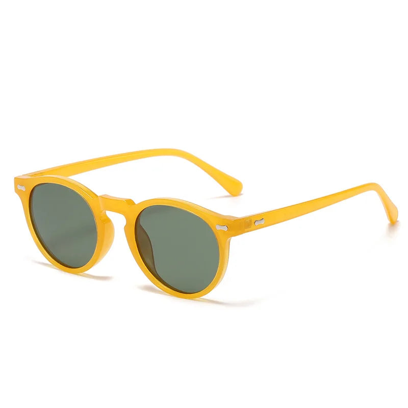 Retro Round Polarized Sunglasses – Vintage Fashion Shades for Men & Women, Driving Eyeglasses