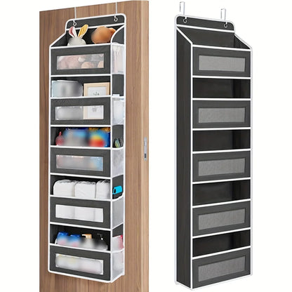 5-Layer Door Hanging Storage Organizer - Wall Mounted Space Saver for Camping, Bedroom & Closet Use