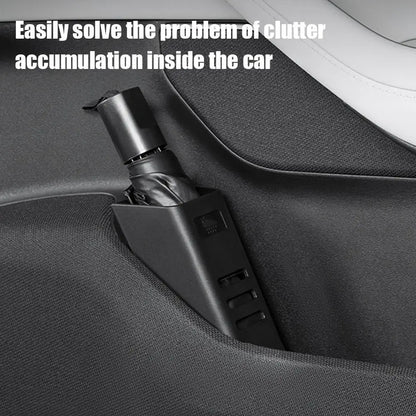 Car Umbrella Organizer - Multi-Purpose Interior Storage Rack for Umbrellas, Cups & Bottles