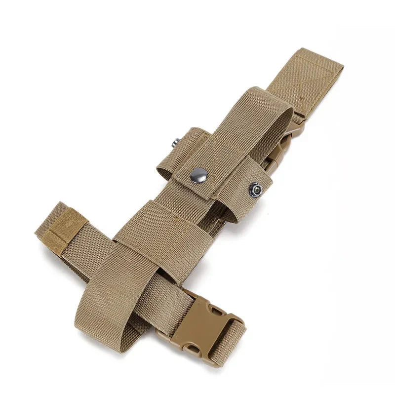Tactical Drop Leg Water Bottle Holster - Thigh Pouch Belt Carrier Utility Bag