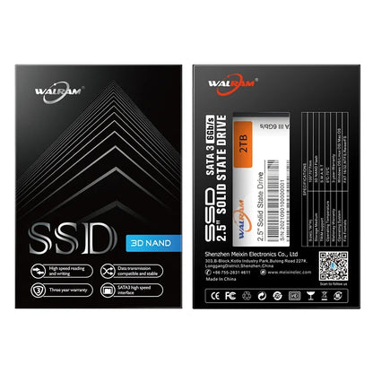 WALRAM SSD 2.5" SATA III Solid State Drive 120GB–1TB for Laptop & Desktop PC Hard Disk Replacement