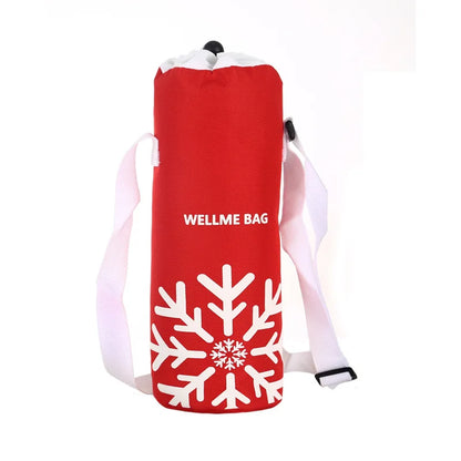 Portable Insulated Water Bottle Bag - Oxford Cloth Cooler Carrier for Camping & Outdoor Activities 1.5L