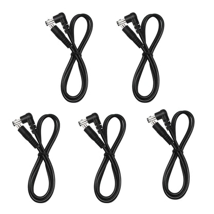 5pcs DC Power Cable 5.5x2.1mm - Guitar Effect Pedal Connector Cord 24AWG Patch Cable for Pedal Power Supply