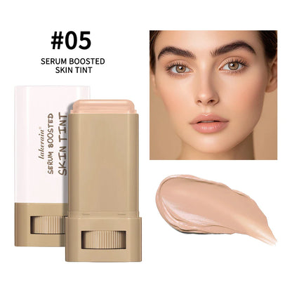 Stick Foundation Balm – Serum-Infused Skin Tint, High-Coverage & Smoothing, Travel-Friendly Bronzer