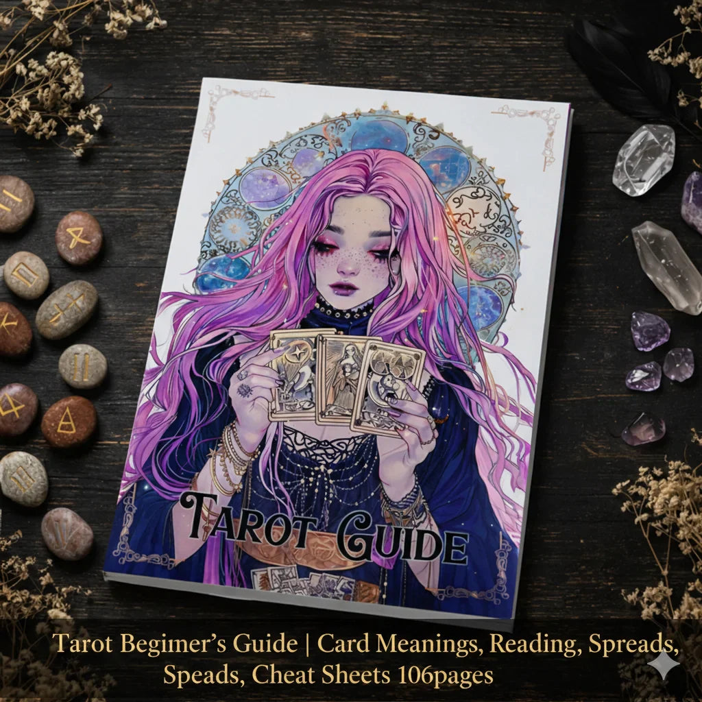 77-Page Witchcraft Grimoire Book of Shadows – Moon Phases, Herbal Lore & Spells Gothic Dark Academia Witch Journal Kit