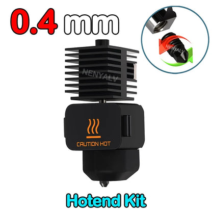 Bambu Lab A1 Mini Hardened Steel Hotend Kit - 0.2 0.4 0.6 0.8mm Nozzle Replacement Accessory for 3D Printer