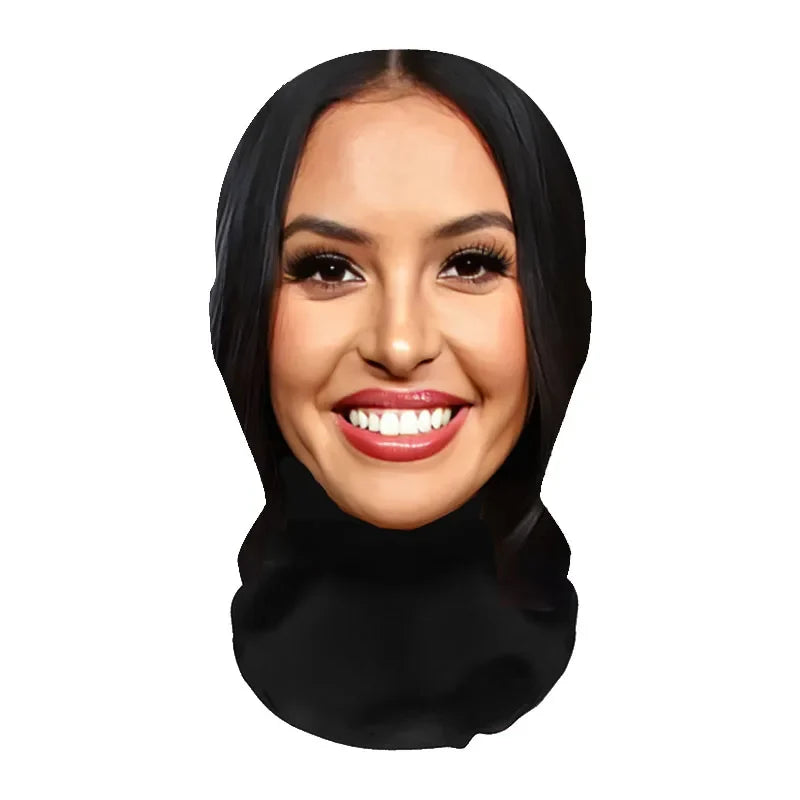 3D Realistic Face Mask - Celebrity Style Full Face Stretch Mesh Cosplay Balaclava for Role Play, Hip Hop & Costume Events