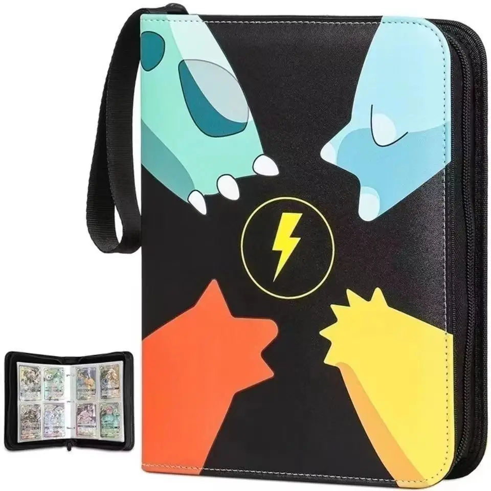 2025 Pokémon Card Album – 400pcs & 900pcs PU Zipper Collection Book for Cards, Photo Storage, Kids’ Toys & Gifts