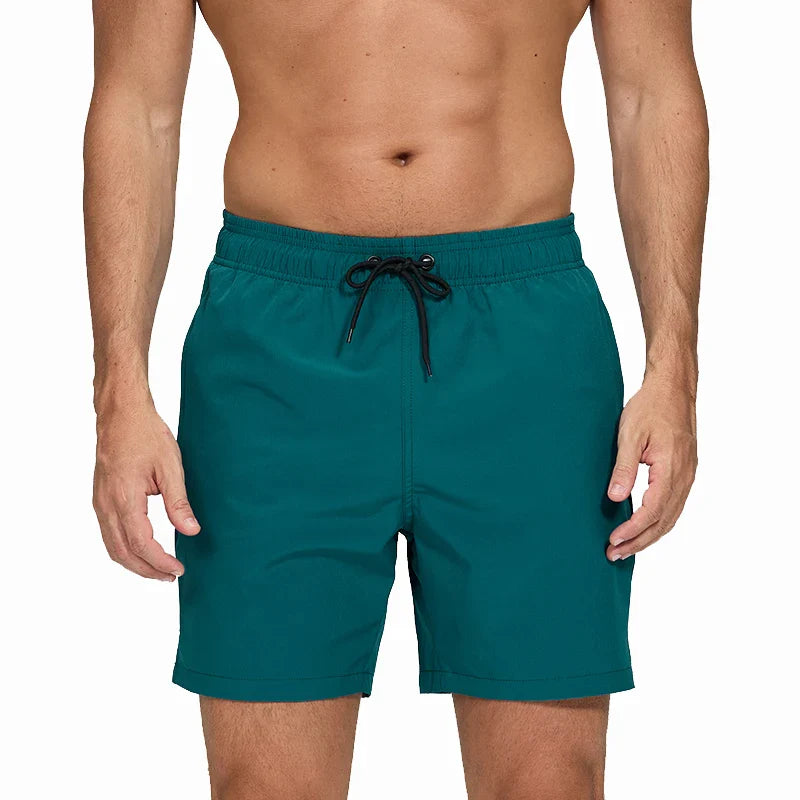 Men’s Summer Swim Shorts – Escatch Breathable Sport Board Shorts with Elastic Waist, Mesh Liner & Pockets Swimwear Beach Bermudas