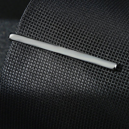 Men’s Fashion Tie Clip Pin - Metal Necktie Bar for Business, Wedding & Party Suit Accessories Gift