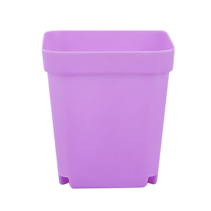 10PCS Mini Gardening Pots Set - Small Square Plastic Pots in Seven Colors, Perfect for Succulents and Seedlings - TMZ Seedling Tray Collection