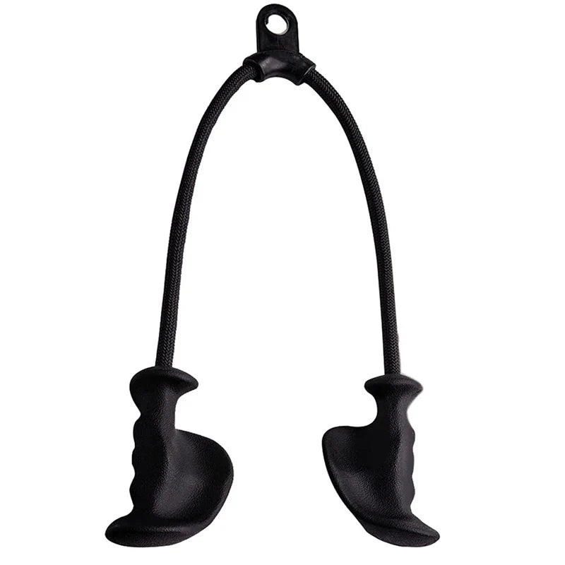 Fitness Biceps & Triceps Rope Pull-Down Grip Handles – Muscle Gym Pulley Cable Attachment for Back Workouts