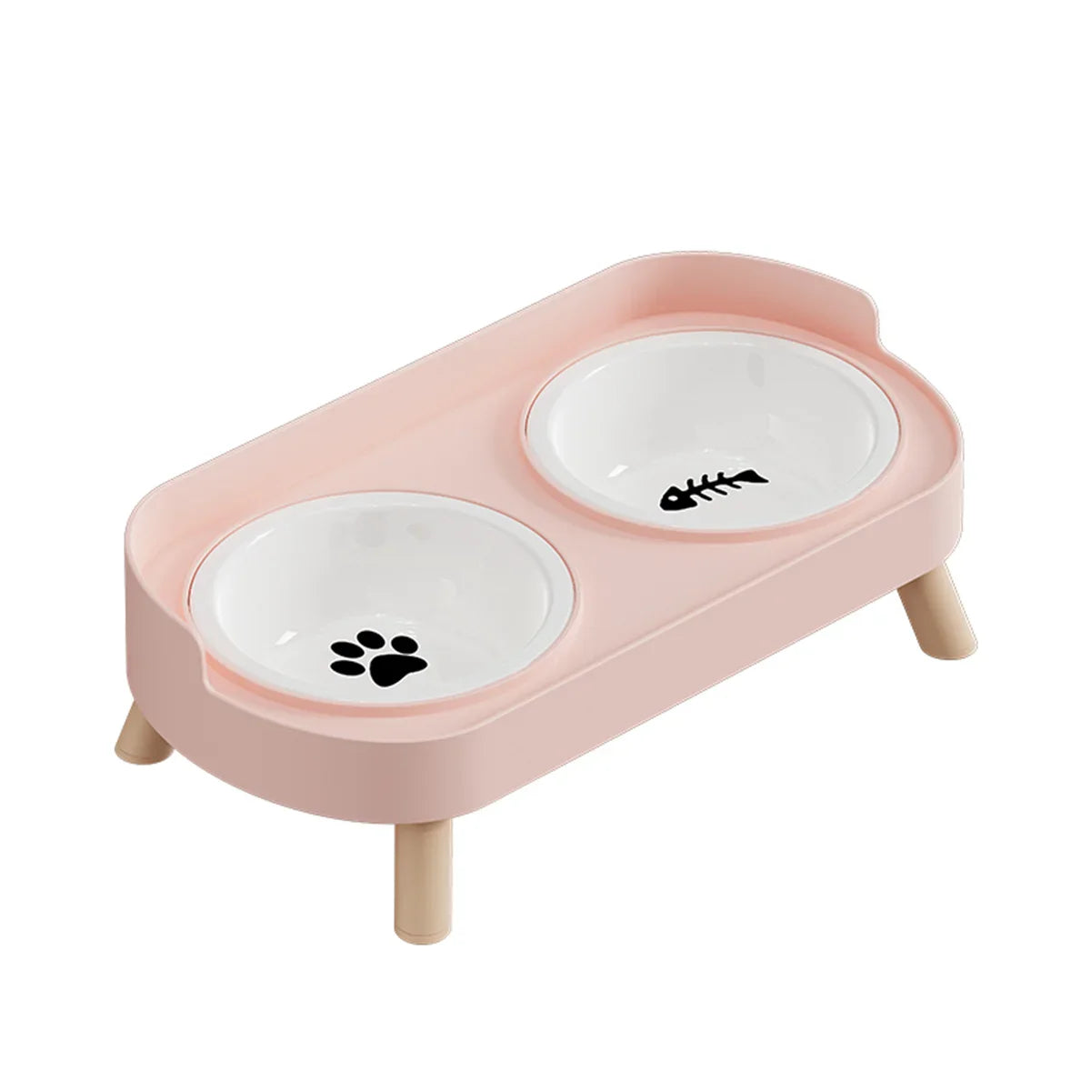 Colorful Dopamine Pet Double Bowl – Stainless Steel Large Capacity Cat & Dog Feeding & Water Dish Fashion Pet Bowl Set