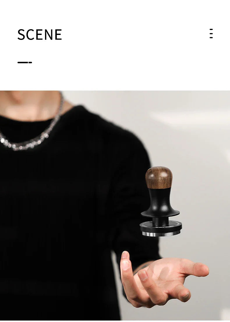 MHW-3BOMBER 30lb Calibrated Coffee Tamper – 51mm/53mm/58mm Flat Espresso Tamper with Spring-Loaded Pressure for Baristas