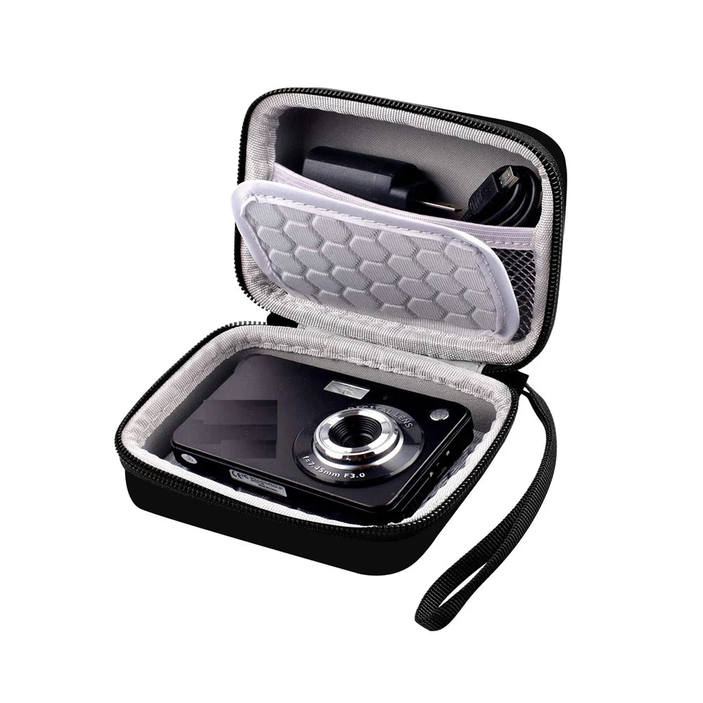 AbergBest Protective Carrying Case for Digital Cameras – Fits 21MP HD, 2.7" LCD, Rechargeable Kodak Pixpro & Canon PowerShot